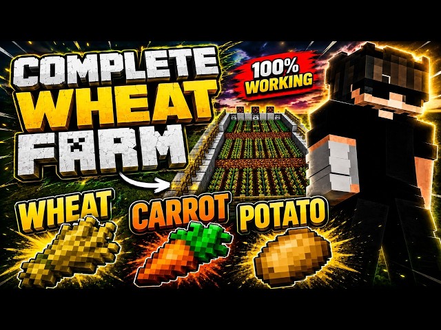 Build This AFK Food Farm in Minecraft (Super Simple)