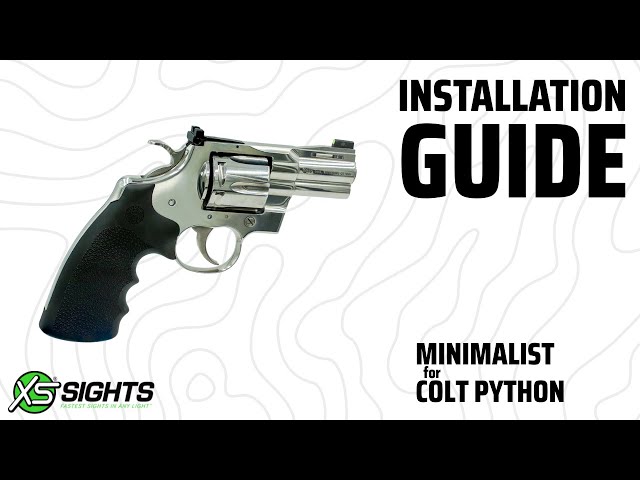 Minimalist Night Sight Installation - DIY - Colt Python
