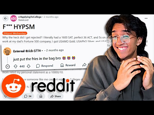 I React to Reddit’s UNHINGED College Admissions Meltdowns