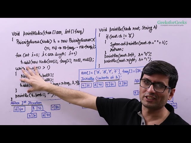 12 Java Implementation of Huffman coding