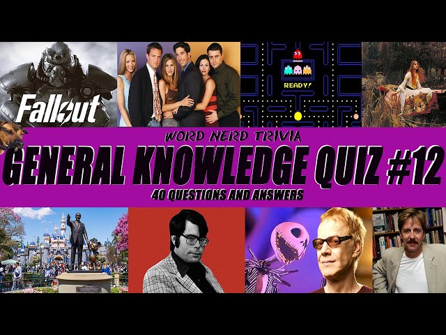 General Knowledge Trivia Quiz #12 - 40 Multiple Choice Questions - Let's flex those trivia muscles!