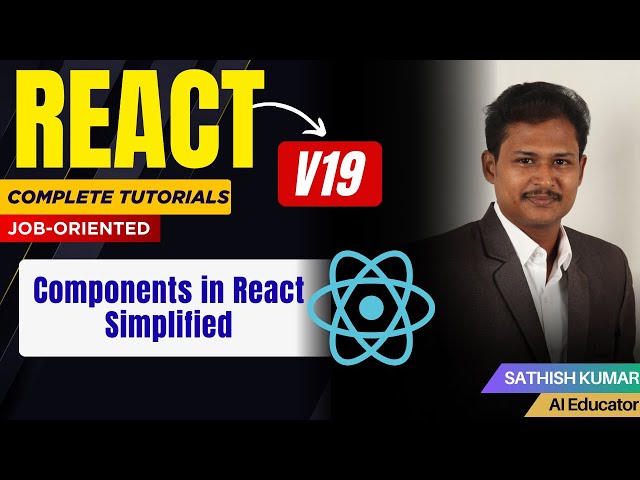 Components in React Simplified 💡 | Web Dev Made Easy | Tamil #maanavanupskills