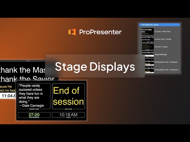 ProPresenter-  Stage Displays