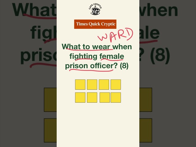 Solving Times Quick Cryptic Crossword