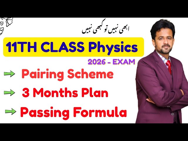 11th Class Physics Pairing Scheme 2026 - Class 11 physics pairing scheme 