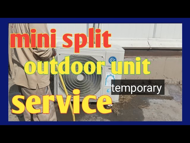 mini split outdoor unit service | Mini split outdoor unit washing  |  RK tech information