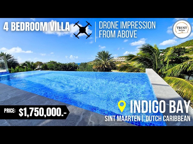 Bird's-Eye View of a stunning $1,750,000 Caribbean Villa! 🦅 (Indigo Bay, Sint Maarten)