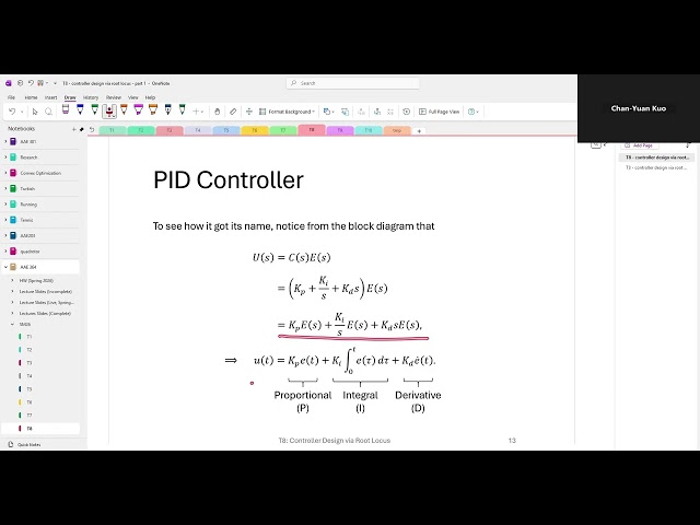 T8 - Controller Design via Root Locus