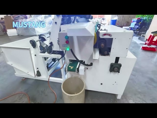 MSJ 700 Wooden Dowel Rod Pin Chamfering and Cutting Machine #dowelrod #dowelpin #roundrod #woood