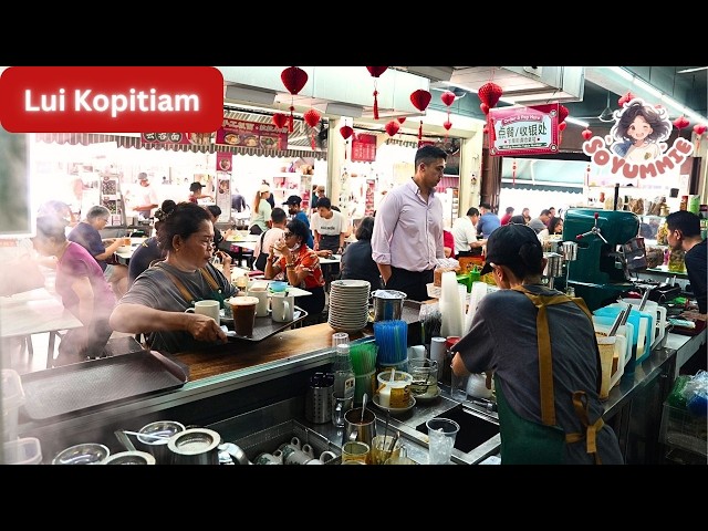 Amazing KOPITIAM! A day inside KL BUSIEST Chinese Restaurant with 12 FOOD STALLS! M’sia Street Food