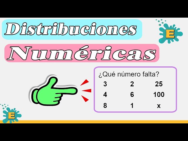 DISTRIBUCIONES NUMÉRICAS✅ fáciles