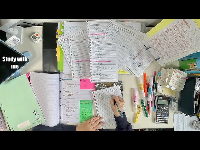 STUDY WITH ME 2hrs | Background noise,no music,no break | ASMR | real time｜motivation