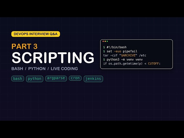 Python & Bash Scripting Interview Questions — PART 3 | DevOps Live Coding