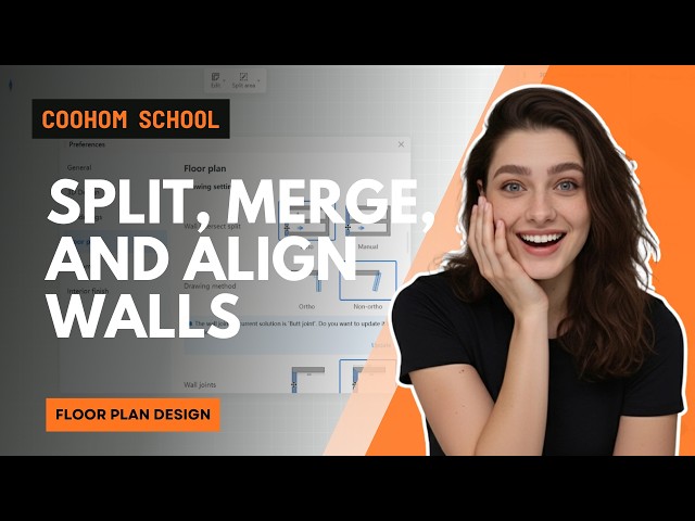 How to Use Split, Merge, and Align Tools to Edit Walls | Coohom