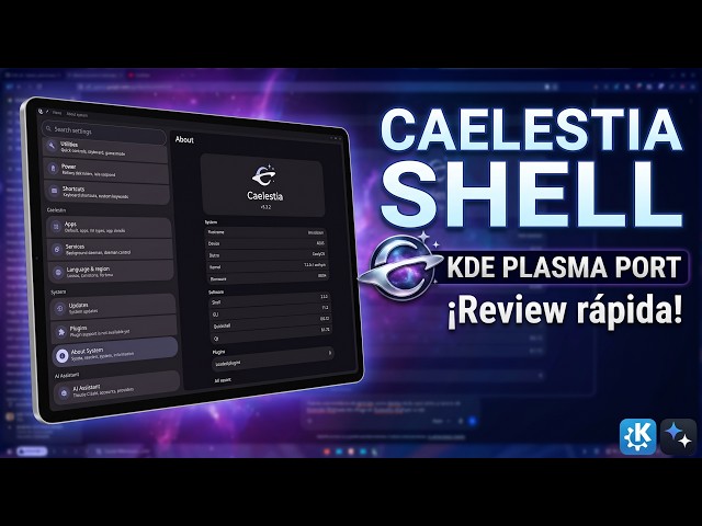 Review of the Caelestia Shell port for #kdeplasma 🐧