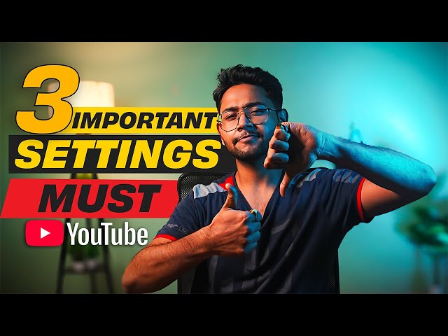 3 settings New Youtubers must change to grow more | #techtricks