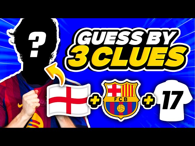 Guess the Football Player by 3 Clues! ⚽ Country, Club & Number 🔥 | Quiz Football 2026