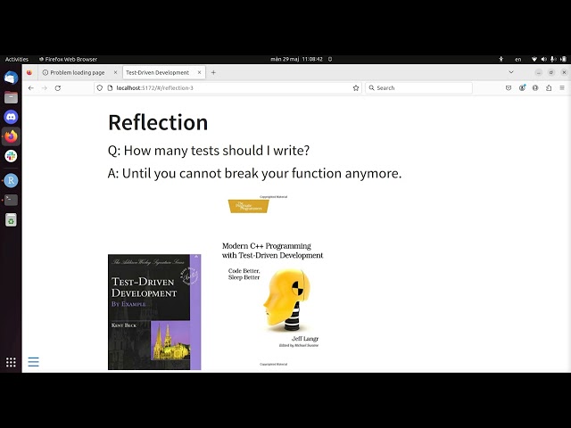 Programming Formalisms: TDD, hour 2, part 1