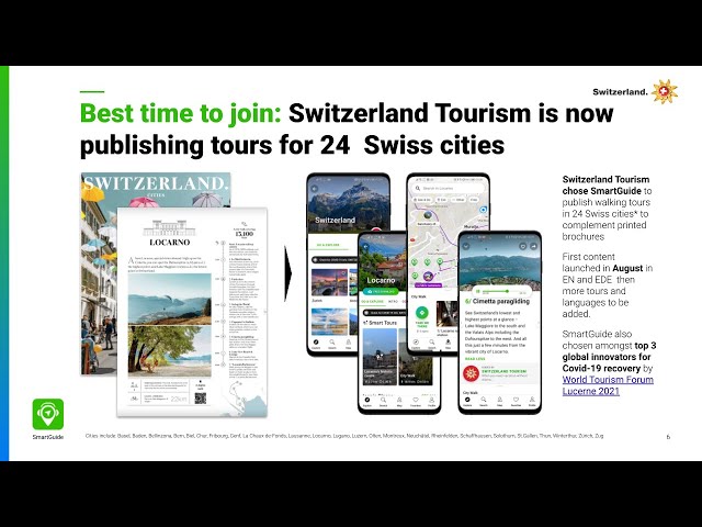 Digitize tour guides with SmartGuide Switzerland