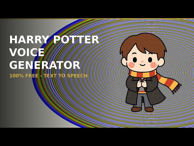 Harry Potter Voice Generator AI Free — How to Make Harry Potter Hogwarts Wizard Voice Text to