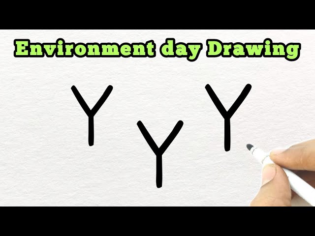 World Environment day Drawing | How to Draw Environmental Day  | Easy Drawing For Beginners 