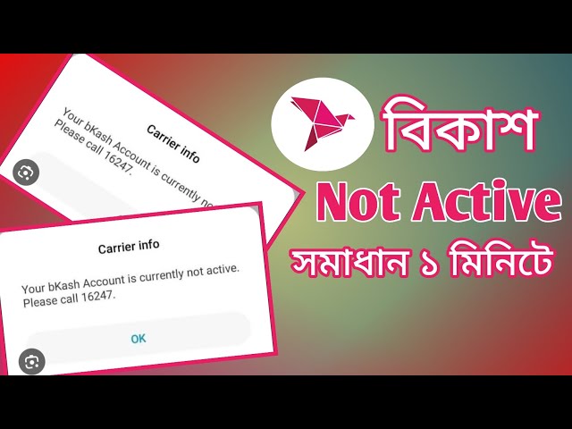 bKash is currently  not active || bKash account problem solved 2025