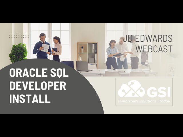 Oracle SQL developer install