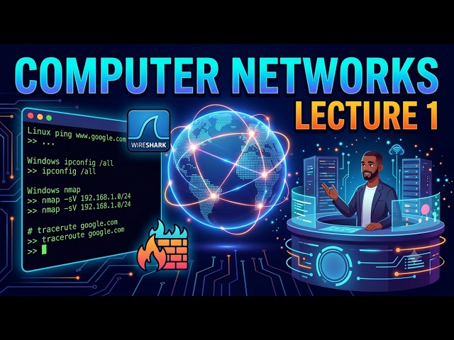 Computer Networks Lecture 1 | Linux & Networking Commands, NMAP, IPTABLES & Wireshark | CN