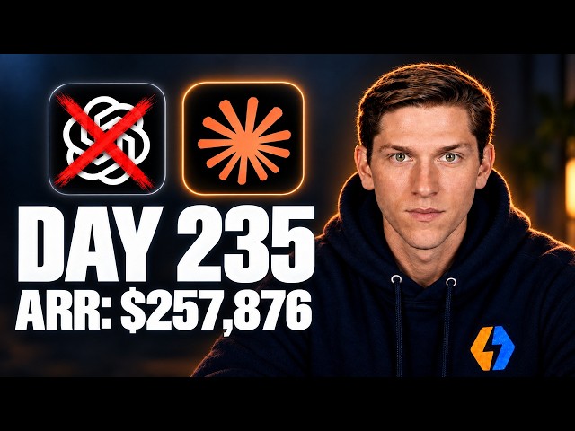 Day 235 – Vibe Coding an App Until I Make $1,000,000 | ARR: $257,876