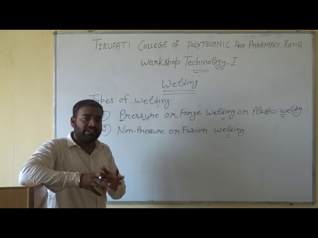 Workshop Technology-I; Welding, Lecture 1