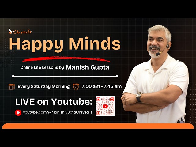 The one destructive Habit to avoid ! 1273rd Happy Minds | Online Life Lessons with Manish Gupta