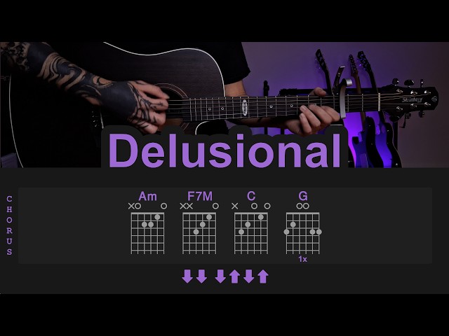 Delusional - Lexi Jayde | Guitar Lesson/Tutorial with Chords/Tabs and Lyrics