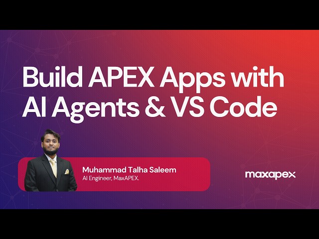 Oracle APEX 26.1 APEXLang | Build APEX Apps with AI Agents & VS Code (Full Guide)