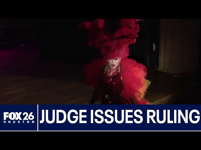 Judge issues ruling regarding Texas's restrictions to drag shows
