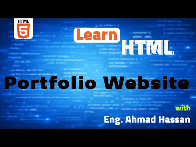 Portfolio Website Using HTML - CSS - JavaScript |  Full Project