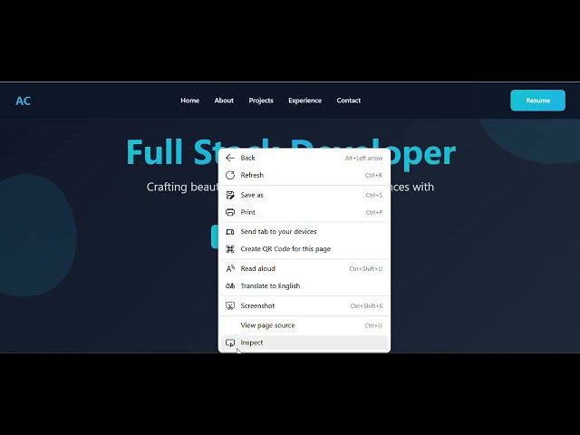 Portfolio Website Using HTML CSS & JavaScript | Simple & Modern Portfolio Design