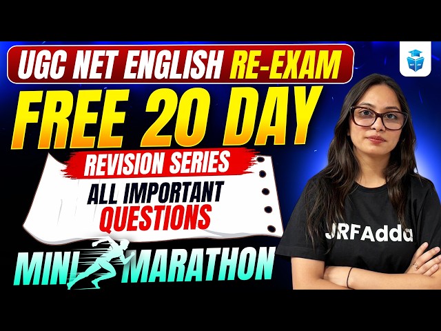 UGC NET English Re-Exam 2026 | All Important Questions Marathon With Complete Revision | JRFAdda
