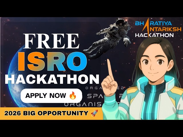 Work with ISRO Scientists! 🛰️ Bharatiya Antariksh Hackathon 2026 Eligibility, Problems & Dates #isro