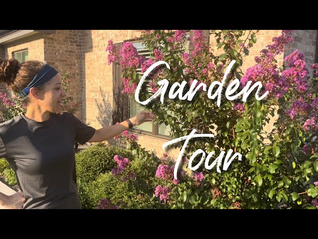 Texas garden tour and drip irrigation 2024 #RainPoint  #Smartwateringsystem #morethanwatersaving