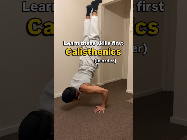 Learn these Calisthenics Skills (in order) 🏆✅ #motivation #calisthenics #tutorial #beginner