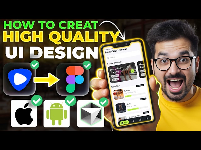How to develop APP UI Design for MOBILE Apps and WEB Apps - Generate React Code & Figma Mockups