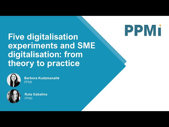 Five Digitalisation Experiments and SME Digitalisation: from Theory to Practice