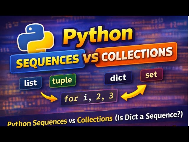 Python Sequences & Collections Explained | List, Tuple, Dict & Set