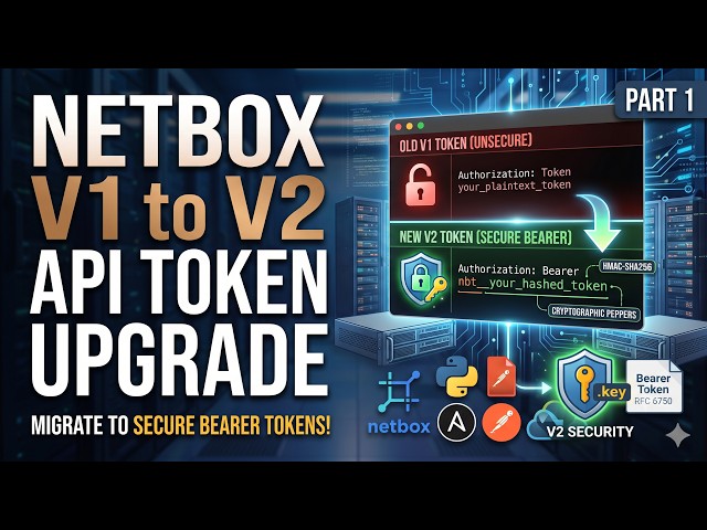 NetBox API Token V1 vs V2 Explained #netbox #networkautomation