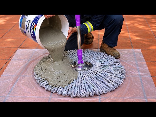 A 60-Year-Old Builder Discovered This! 3 Amazing Ideas from pouring cement into a mop