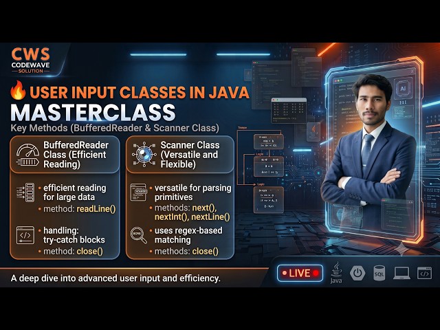 BufferedReader Class & Scanner Class in Java | Aman Sir