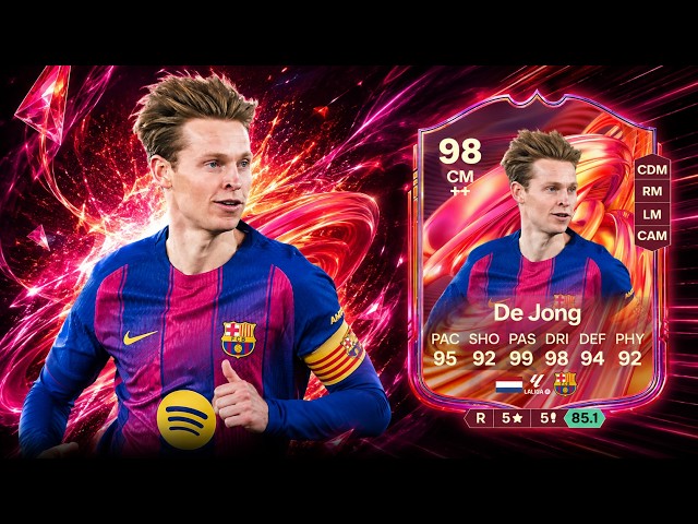 THERE IS NO ONE LIKE HIM! 🤩 98 Frenkie DE JONG FUTTIES SBC REVIEW FC 26