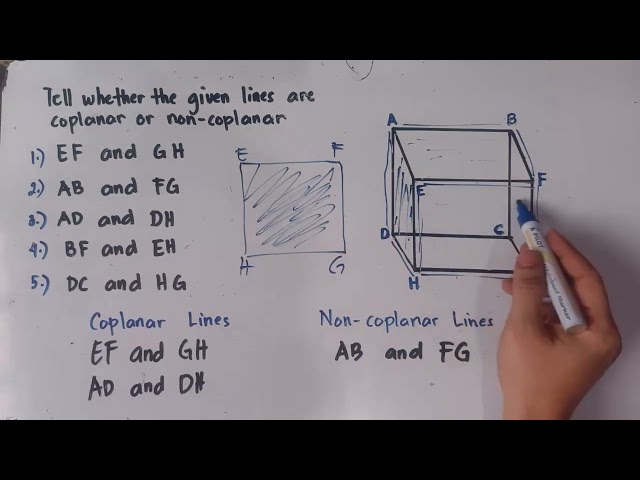 Theorems and Definitions on Parallel and Perpendicular Lines | Coplanar and Non-coplanar Lines |