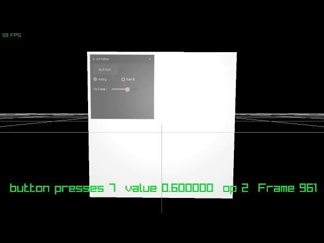 raylib gui in 3d!