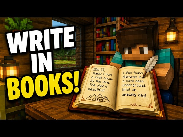 How to Write In Books! Minecraft
